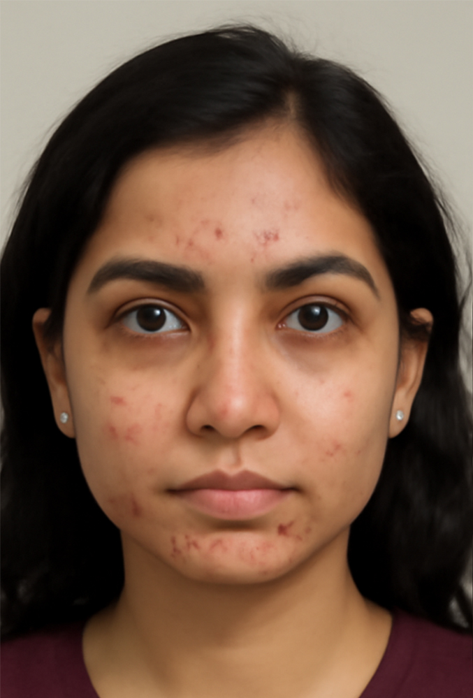 acne before